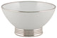 Arienne Dip And Nut Bowl, White & Platinum
