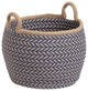Colonial Mills Basket Preve Basket Taupe and Blue Round