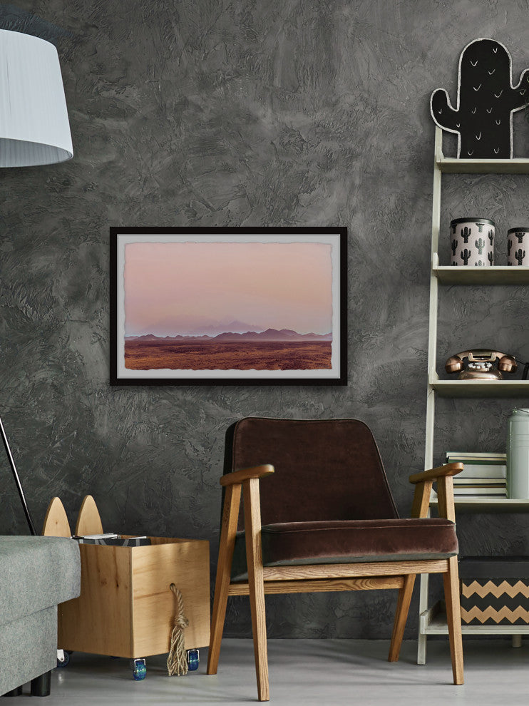 "Over the Horizon" Framed Painting Print, 12x8