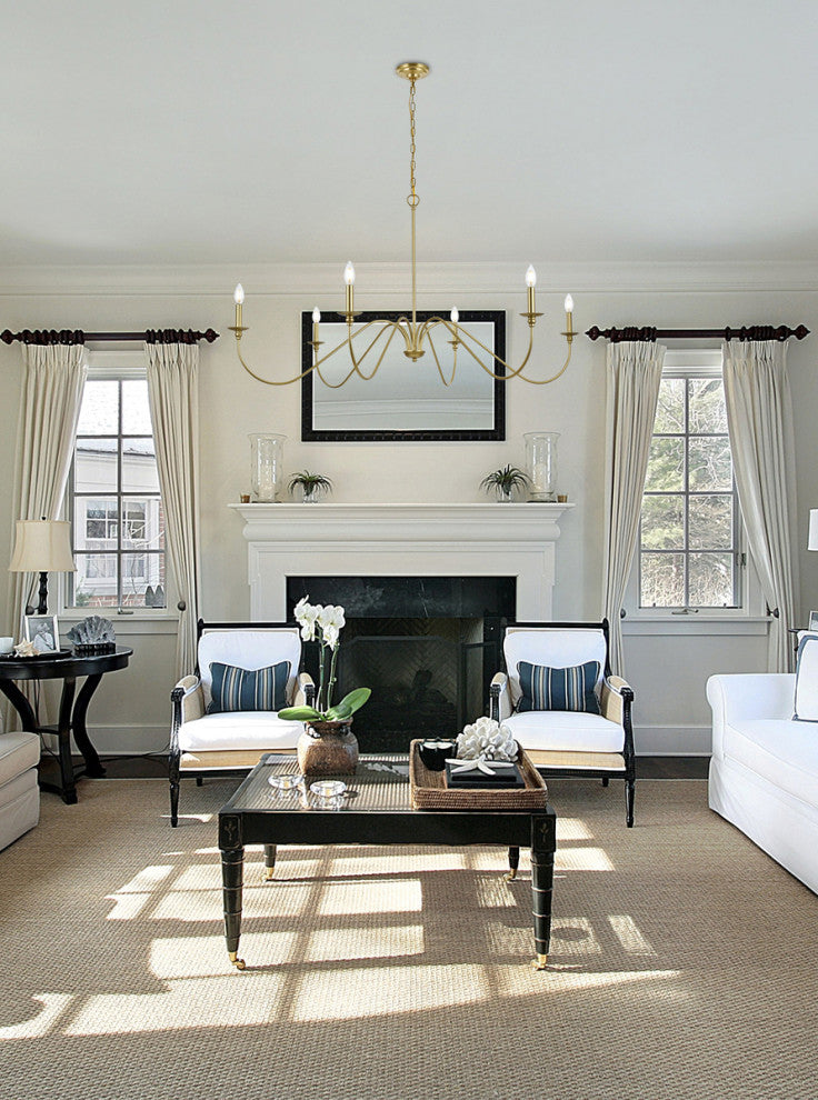 Living District Rohan 54" Chandelier in Brass