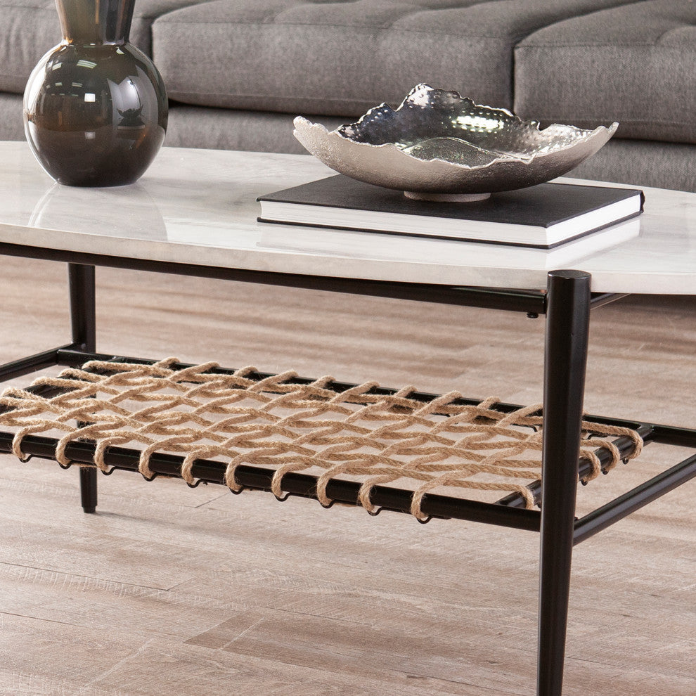Bideford Faux Marble Cocktail Table