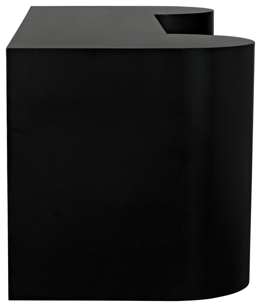 NOIR Furniture - Concierge Desk in Matte Black - GDES197MTB