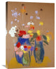 "Three Vases of Flowers" Artwork, 21" x 30"