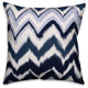 Navy Abstract Chevron Spun Poly Pillow, 18x18