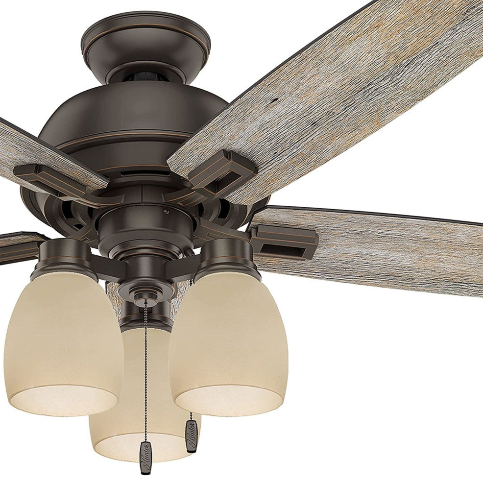 23159-4 Replacement Amber Ceiling Fan Glsss Shade, 4 Pack.