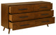 Emery Pecan 6 Drawer Dresser