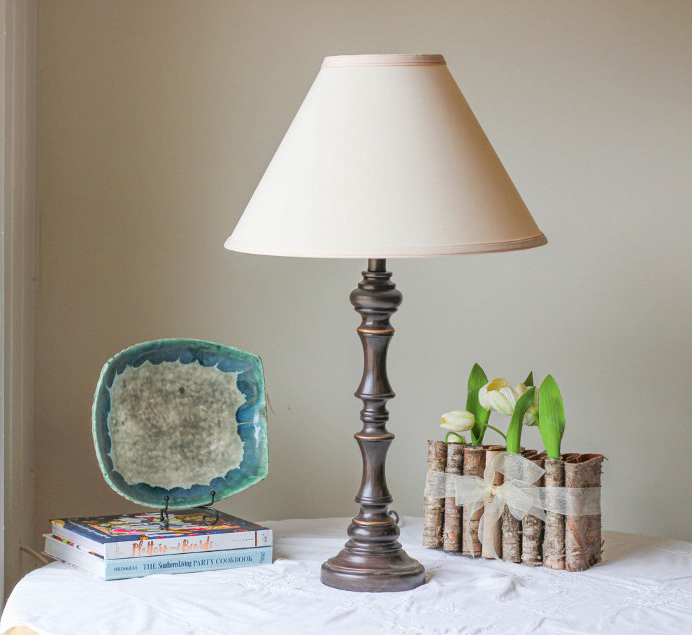 19" Slate Gray Deep Cone Slanted No Slub Lampshade