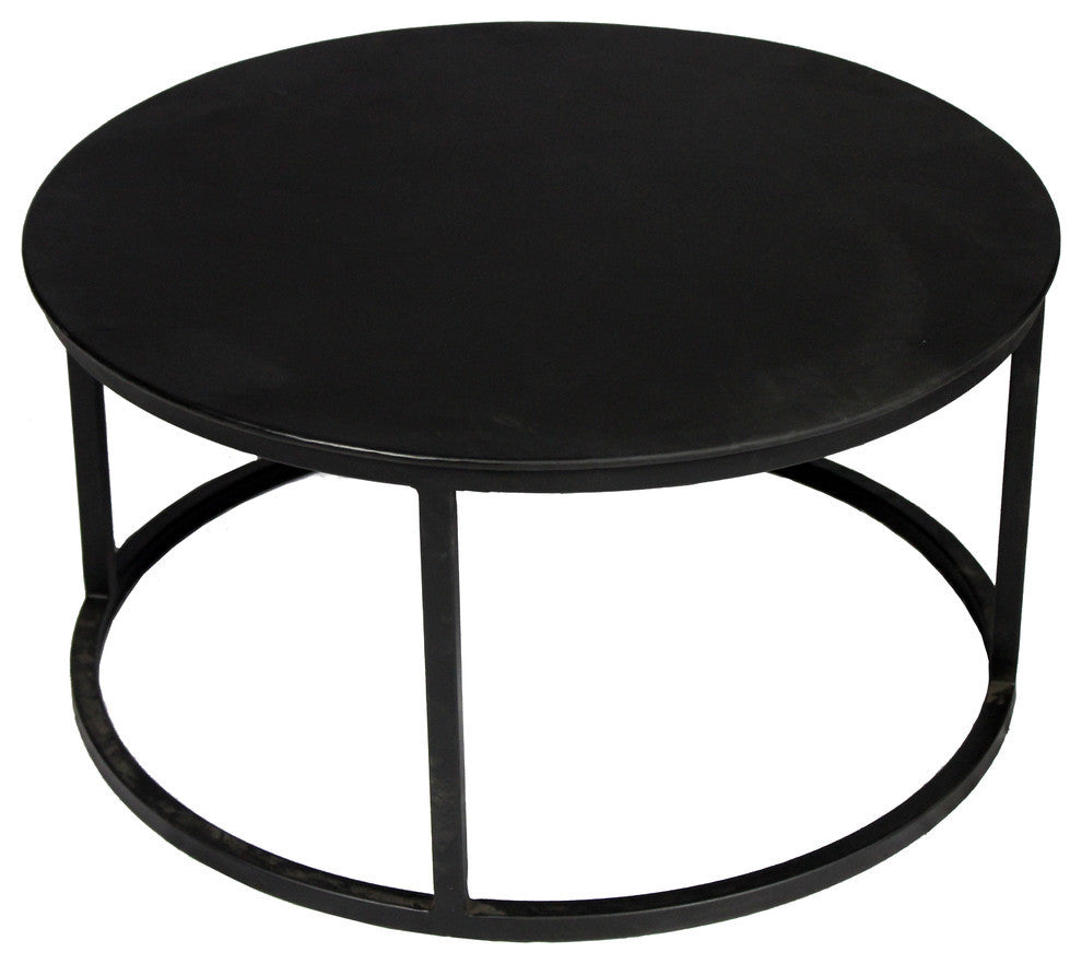 Orlando Ingram Nesting Cocktail Tables, Iron With Acid Etched Pattern on Top