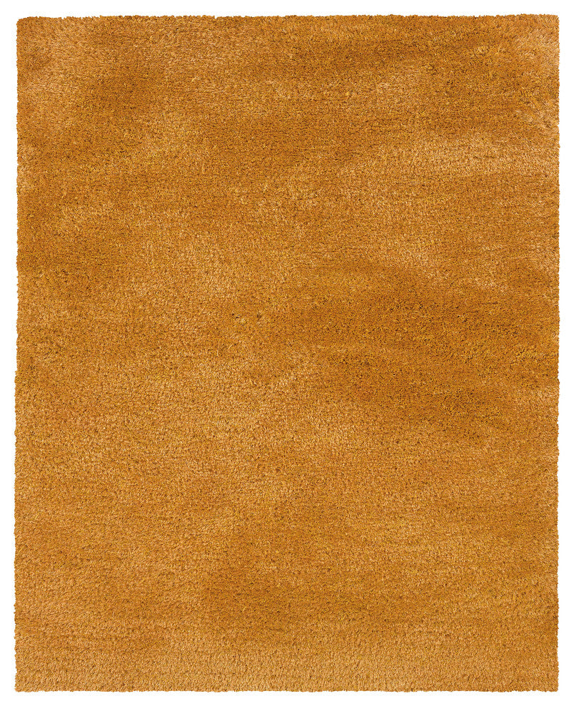 Oriental Weavers Cosmo Collection Gold Solid Indoor Area Rug 8'X11'
