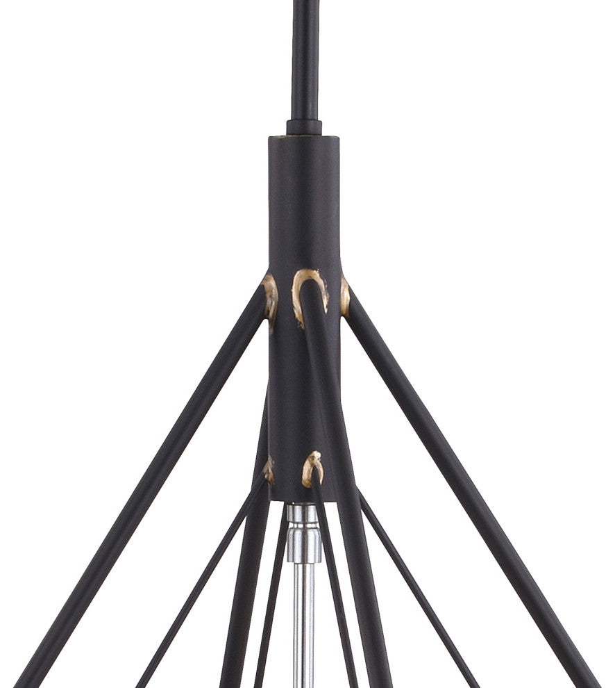 Bartlett 24" 4 Light Pendant Oil Rubbed Bronze with Satin Nickel