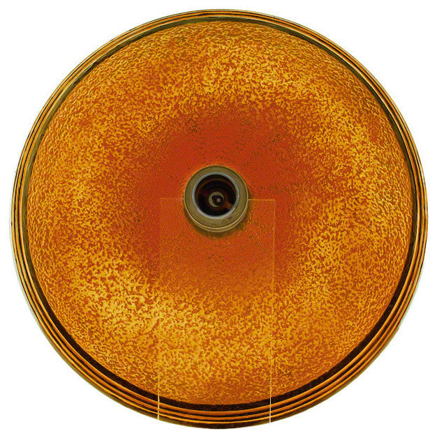 P516 Hand Painted Glass Vessel Sink