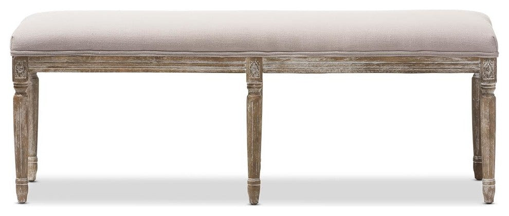 Clairette Wood Traditional French Bench