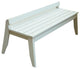 Plaza 3-Seat Bench No Back, Coffee Wash