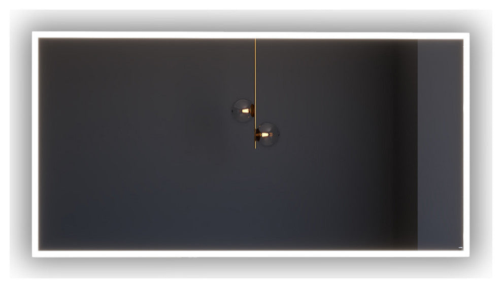 Smart Lisa Dimmable LED Bathroom Mirror With Voice Control, 60"x30"