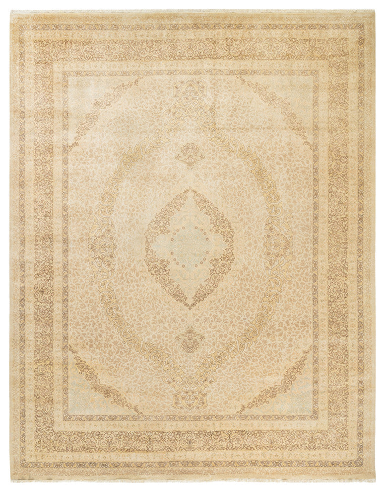 Ashley, One-of-a-Kind Hand-Knotted Area Rug Ivory, 8'3"x10'5"
