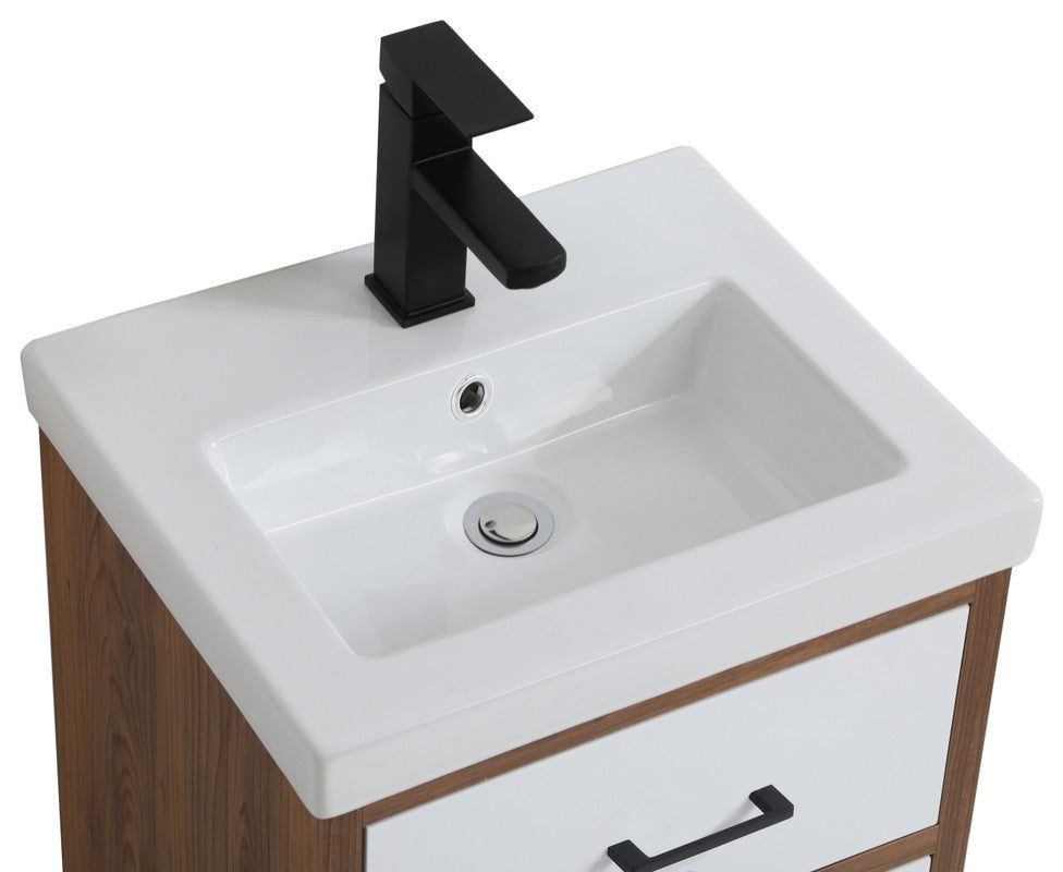 Beatrice 18" Bathroom Vanity, Matte White