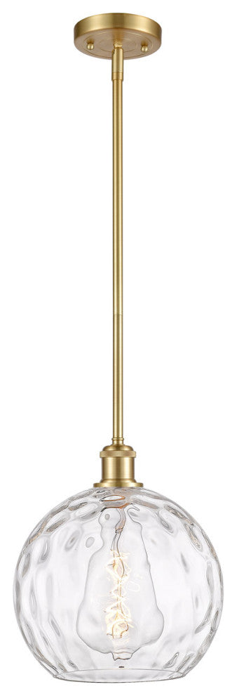 Innovations 516-1S-SG-G1215-10-LED 1-Light Mini Pendant, Satin Gold