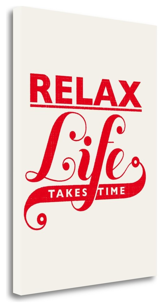 "Relax - Life Takes Time" By Hannes Beer, Giclee Print on Gallery Wrap Canvas