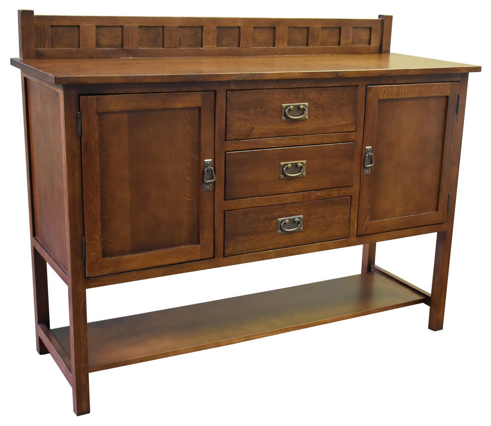 Mission Turner Sideboard With 3 Drawers and 2 Doors Walnut