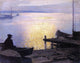 Edward Potthast Along the Mystic River, Gallery Wrapped Canvas Print, 20"x25"