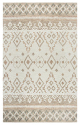 Rizzy Home Opulent OU934A Natural Geometric Area Rug, Rectangular 10'x13'