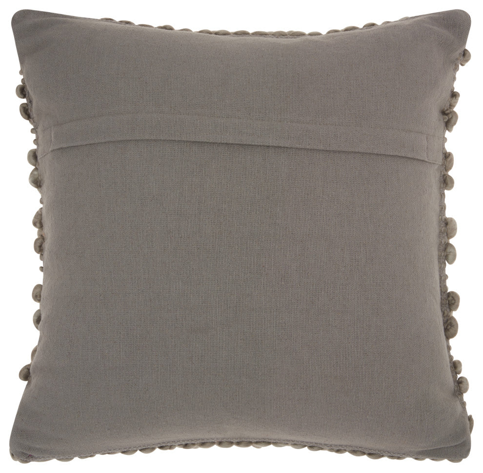Mina Victory DC827 Throw Pillow, Silver/Grey, 20" x 20"