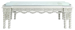 Vanaheim Dining Table, Antique White Finish