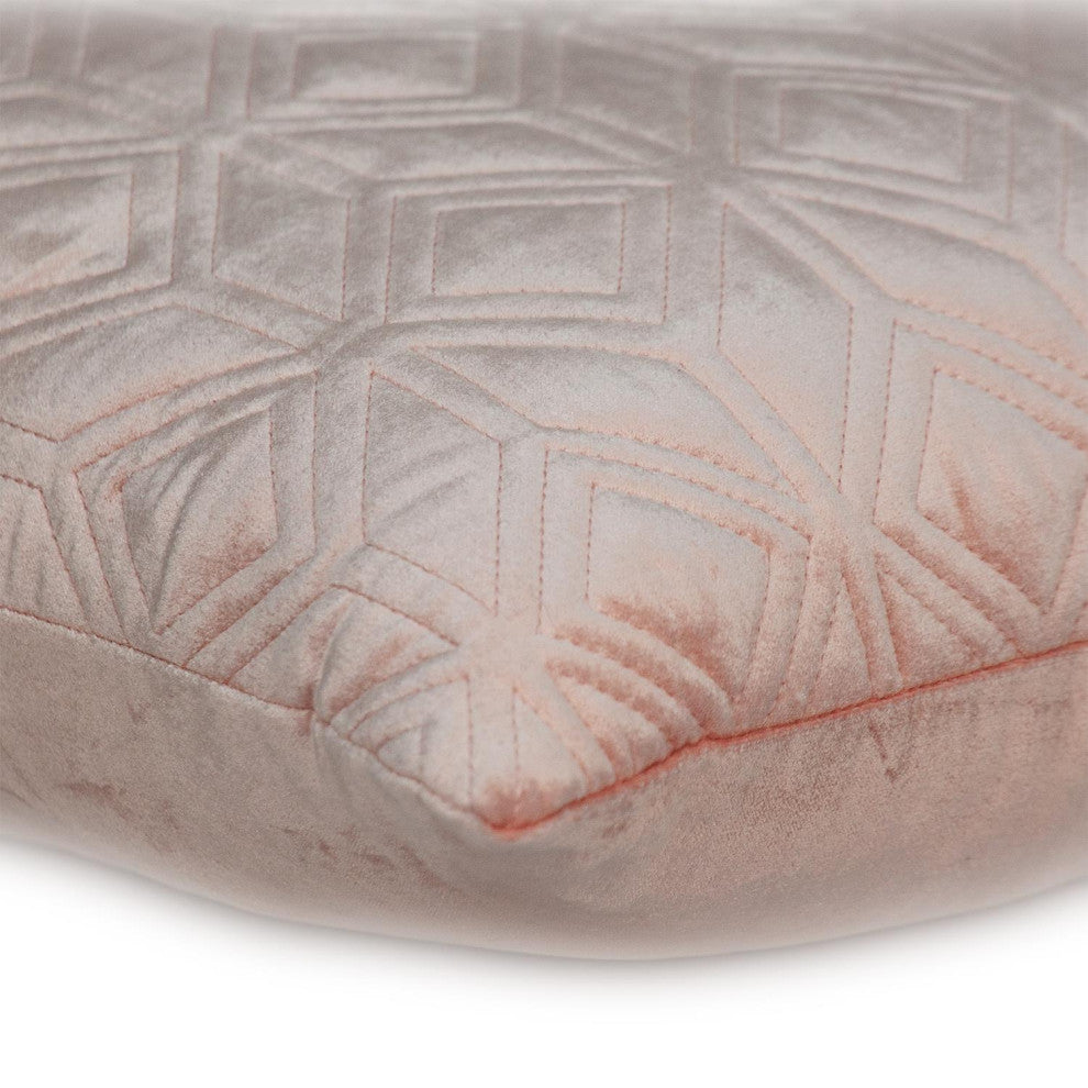Parkland Collection Aleta Pink Throw Pillow, Square