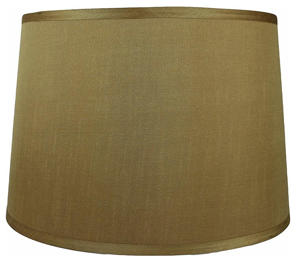 French Drum Lamp Shade, 14x16x11", Gold