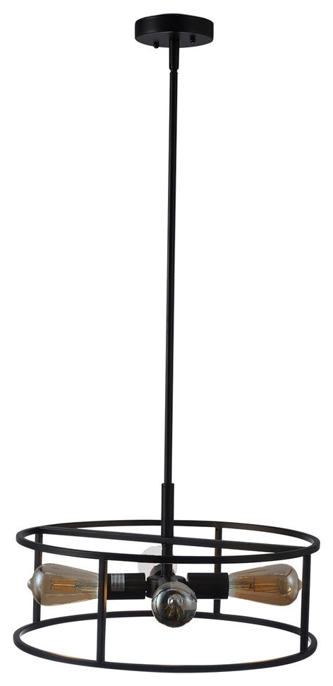 CHLOE Lighting CH6H401RB18-SF4 RYKER Farmhouse 4 Light Oil Rubbed CeilingPendant