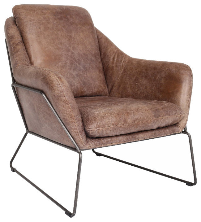 Lionel Leather Lounge Chair