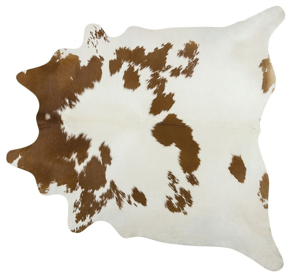 Brazilian Brown and White Cowhide, Xlarge