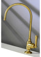 Kingston Brass Single-Handle Water Filtration Faucet, Brushed Brass