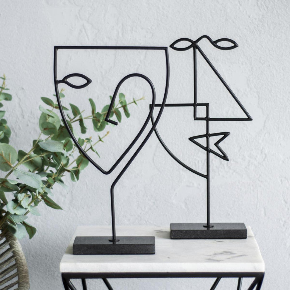 Posie Decorative Object or Figurine, Matte Black