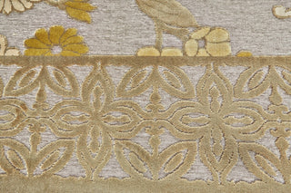 Weave & Wander Grayton Rug, Pewter/Dark Green, 2'6"x8' Runner