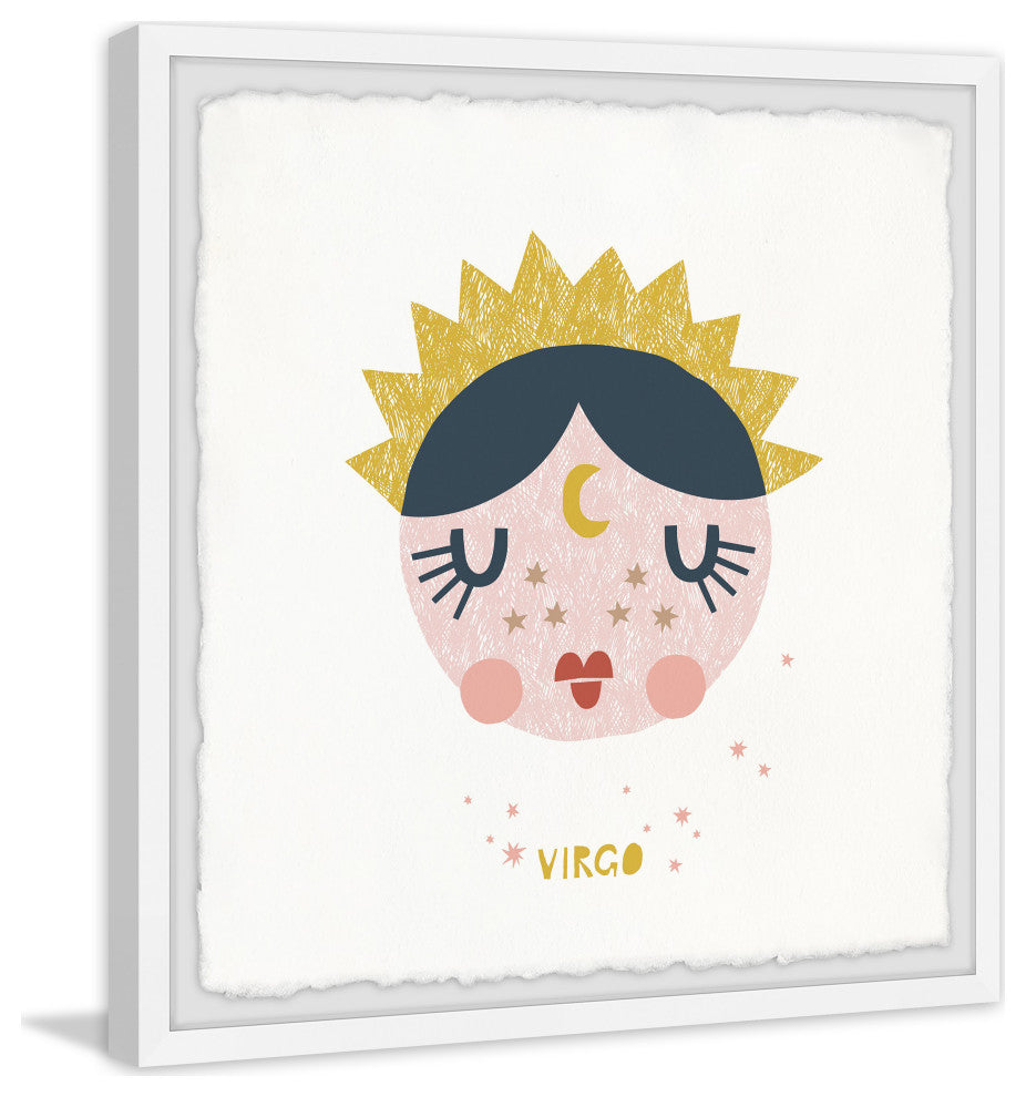 "I'm a Virgo" Framed Painting Print, 12x12