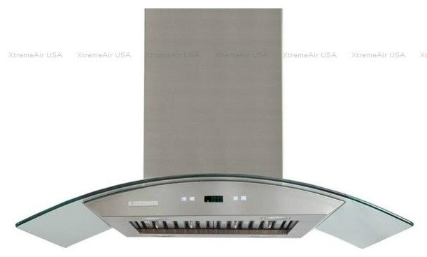 XtremeAir PX01-I36, 36" wide, 900  Island Mount Range Hood