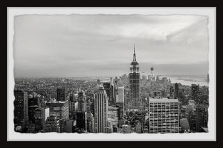 "NYC High-Rise" Framed Painting Print, 18x12