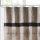 Madison Park Donovan Embroidered Shower Curtain, Black 72x72"