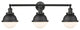 Innovations 205-BK-HFS-61-BK-LED Hampden 3 Light Bath Vanity Light, Matte Black