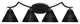 Zilo 4 Light Bath Bar Shown, Matte Black Finish With 7" Black Matrix Glass