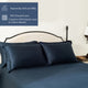 Delara 100% Eucalyptus Lyocell Tencel Fitted Sheet Set, Smooth, Carbon, Full, 54"x75"