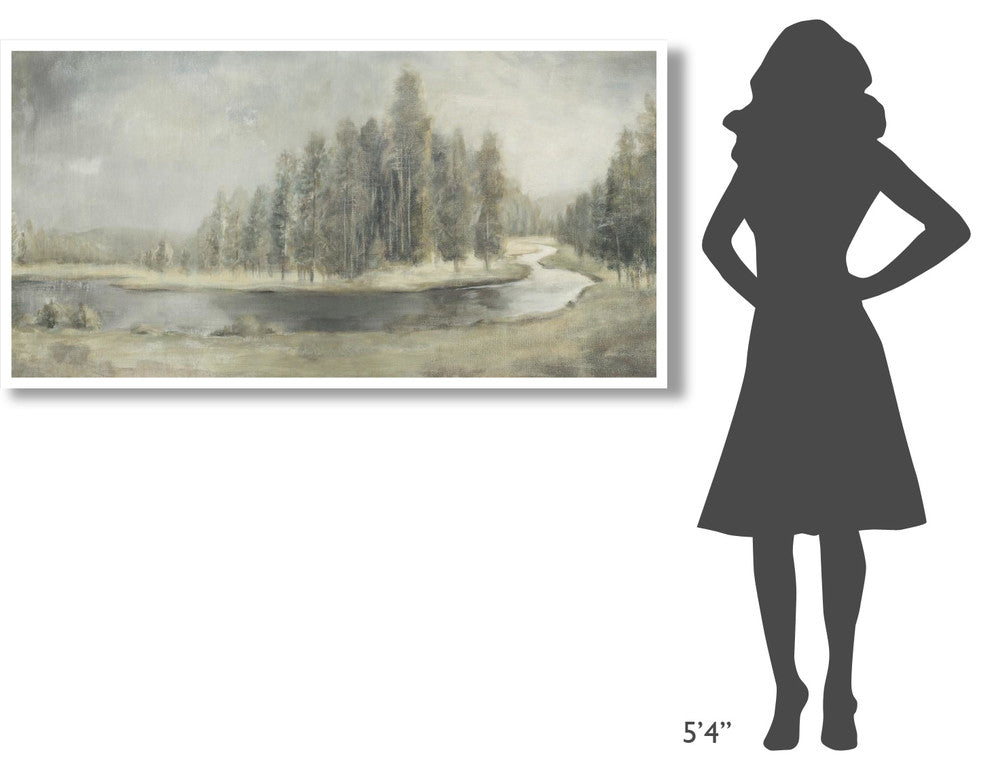 "Landscape Trio IV" Digital Paper Print by Danhui Nai, 62"x32"