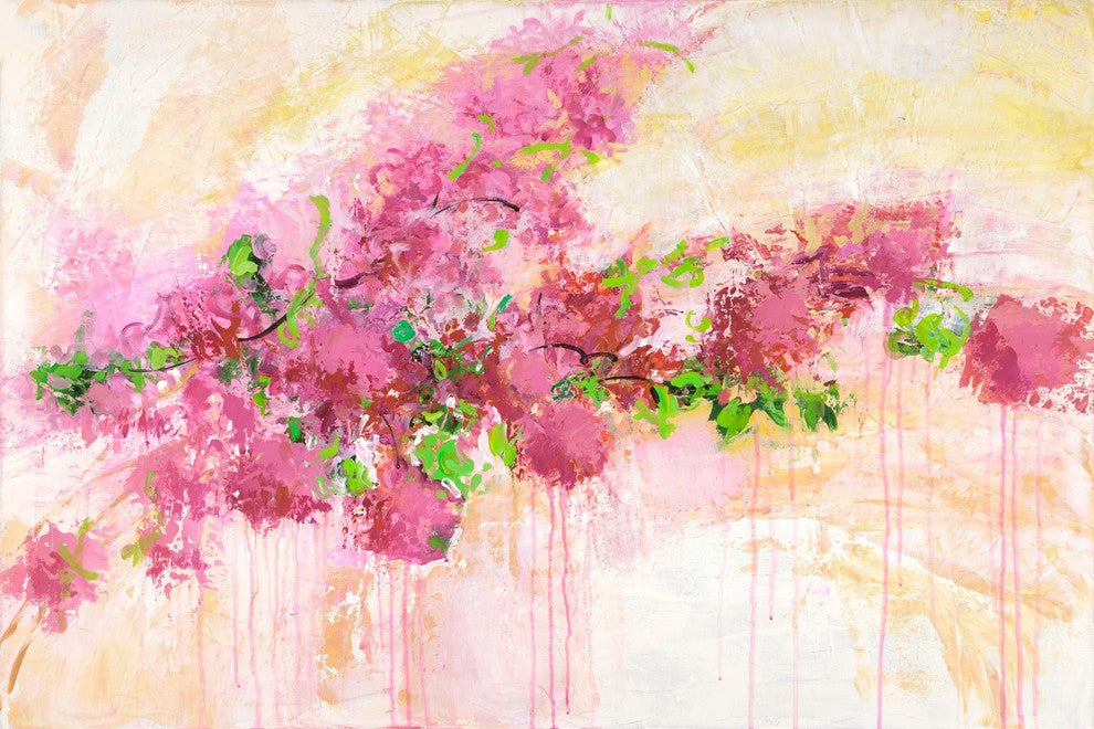 "Petal Passion" by Julie Joy Painting Print Wrapped Canvas, 36x24