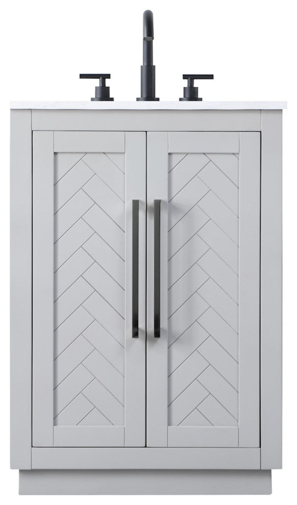 Elegant Lighting VF29024 Chase 24" - Gray