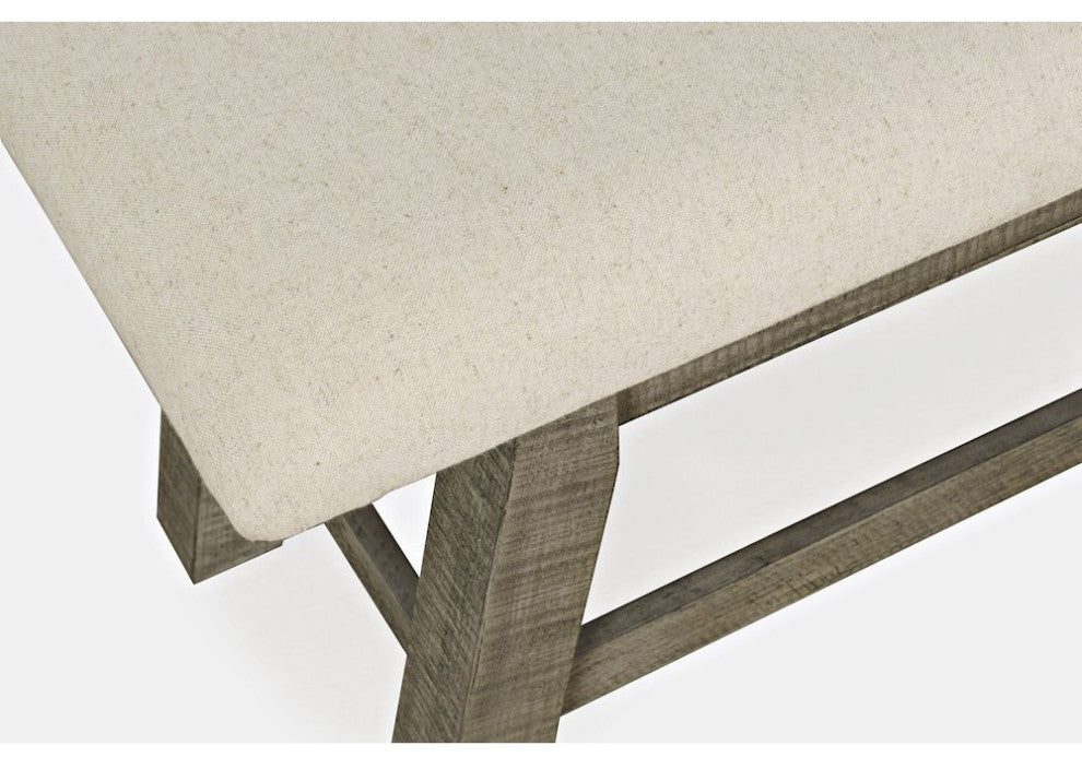 Telluride Rustic Farmhouse Solid Wood 85 Upholstered Dining Bench