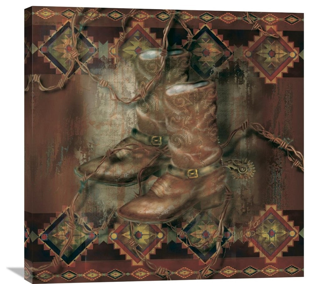 "Western Boot" Artwork, 30" x 30"