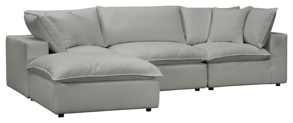Cali Modular 4 Piece Sectional, Slate