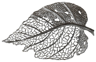 Birch Leaf Wall Art, Silver, Medium