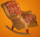 Palm Beach Rocker in Cinnamon, Midnight Fabric